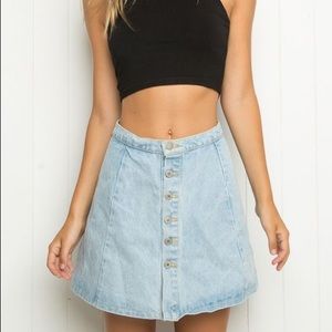brandy melville denim skirt